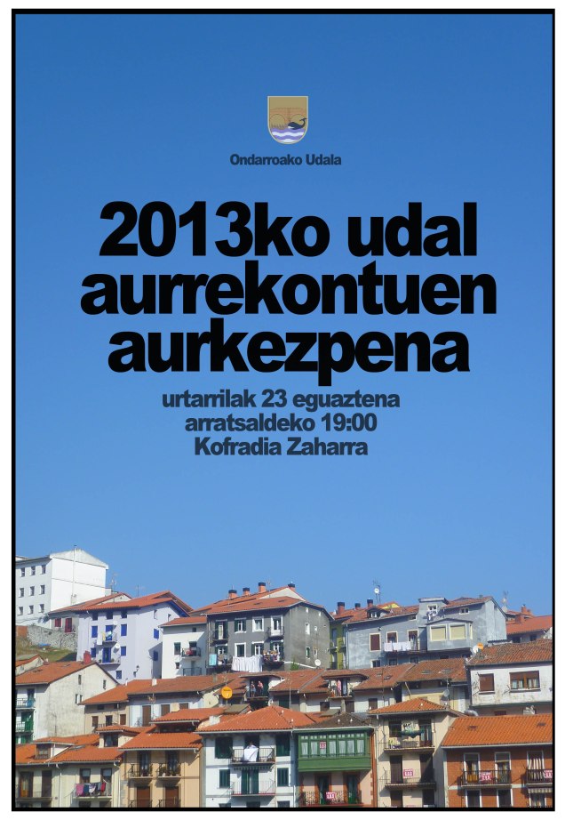 aurrekontuk 2013