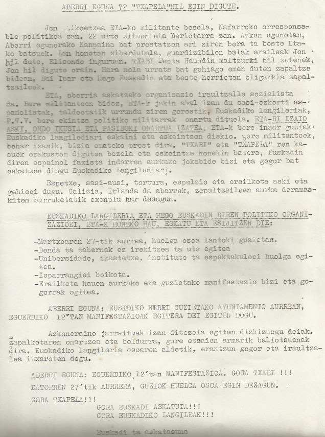 aberri eguna 1972-2