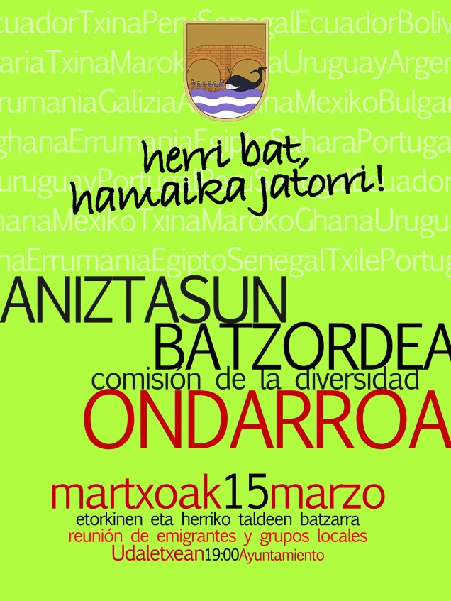 aniztasun batzordea 2013ko martxoa