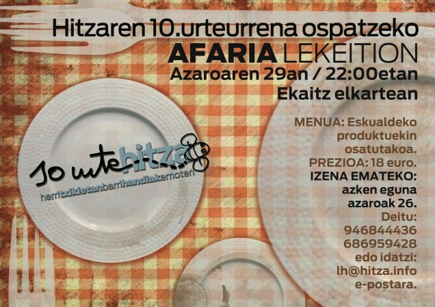 HITZA afaria 2013-11-29