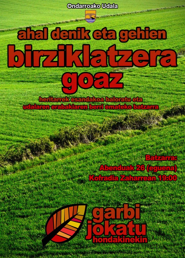 ondarroa garbi jokatu orokorra eguena 26