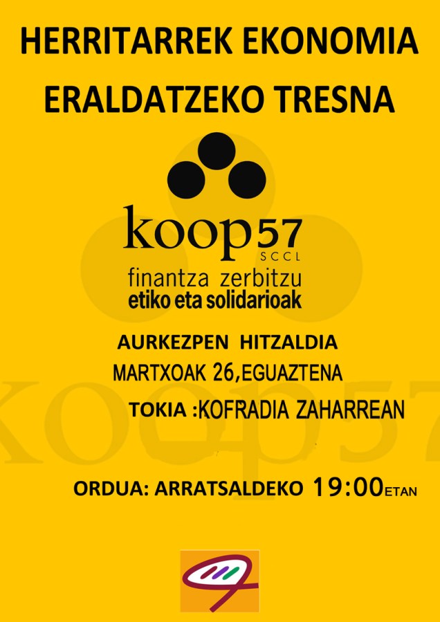 HERRITARREK EKONOMIA         ERALDATZEKO TRESNA