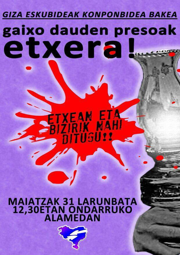 2014ko maiatzak 31 preso gaxuk etxea