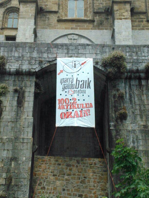 ibonen aldeko pankarti korretatik 2014-05-24
