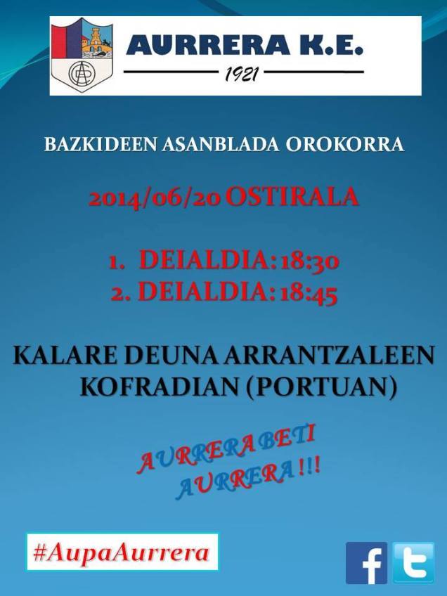 ekainak 20 aurrerako asanblei