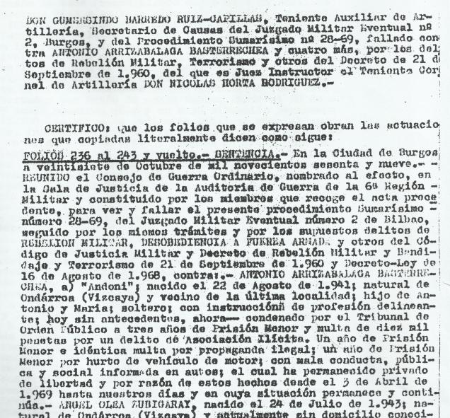 ANDONIn burgosgo epaiketako sententzixi