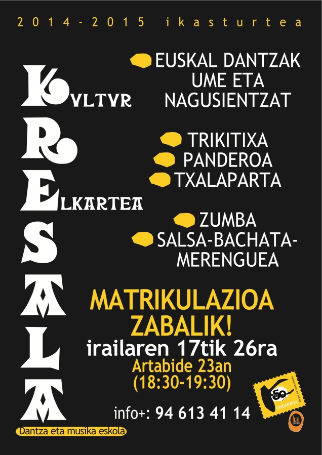 kresala2014-15 matrikulaziñoin kanpañi