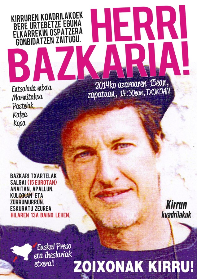 kirruN EGUNEko bazkaxe 2014-11-15