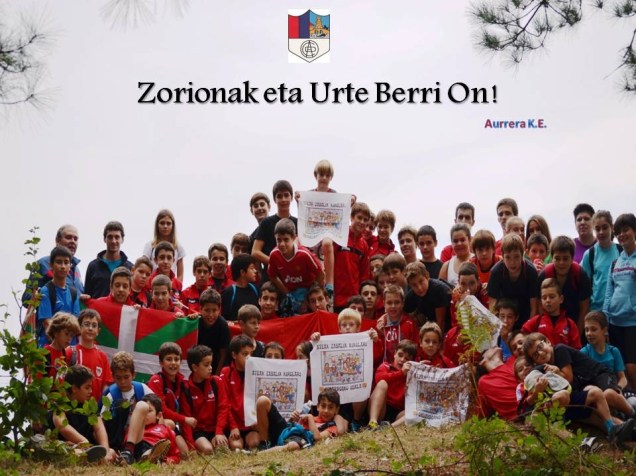 URTE BERRI ON  AURRERA FUTBOL TALDI