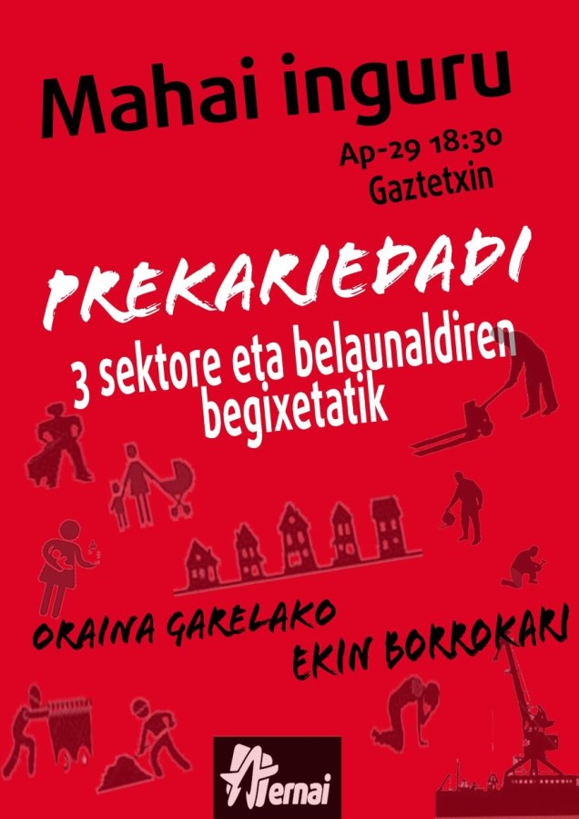 2015 apirilak 29 mahainguru ernaik antolatute