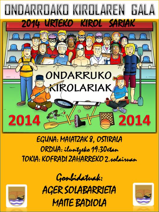 kirol gala 2014