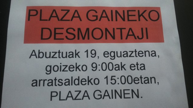 plzagaineko desmontaji