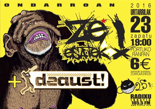 urtarrillak 23 ze esatek eta dzaust portuko ranpan