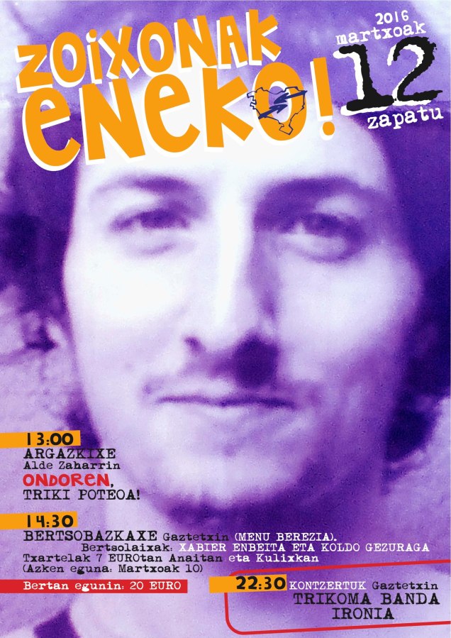 ENEKO ETXABURUn egune MARTXOAK 9