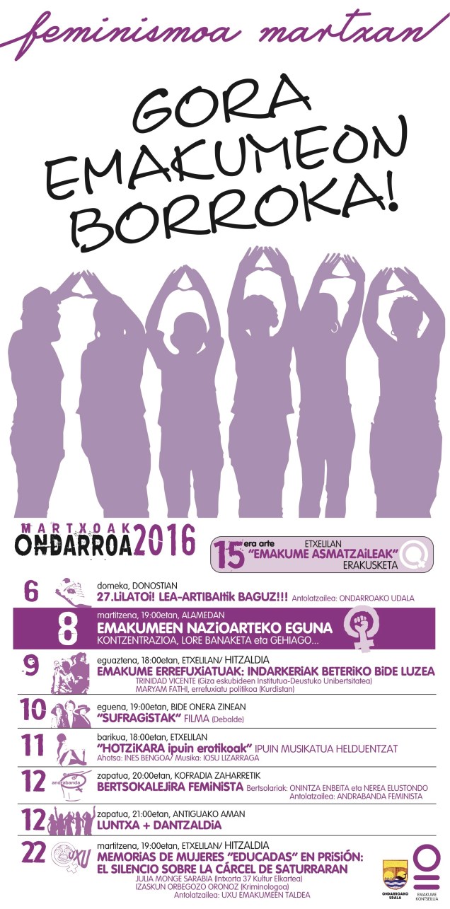 emakumin martxoko egitarau