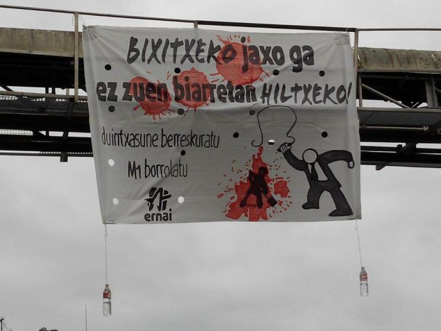 PORTUN pankarti langillin lan baldintzak salatzen 2016-04-25