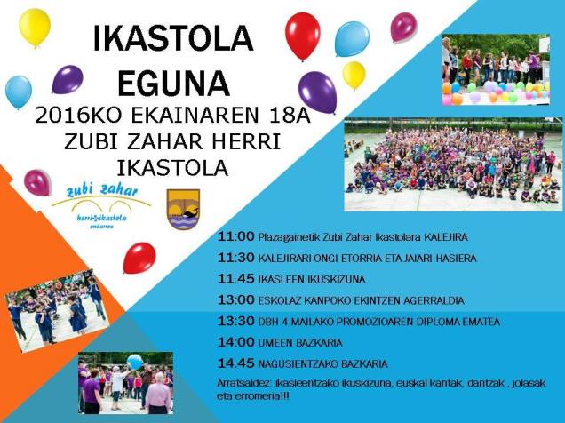 2016ko ZUBI-ZAHAR ikastola egune