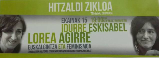 ekainak 15 euskalgintzi eta feminismu hitzaldixe