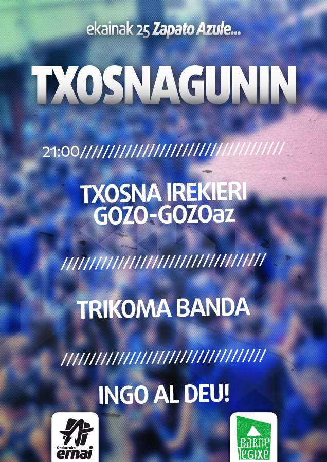 Gaztin txosna guni zapato azulin