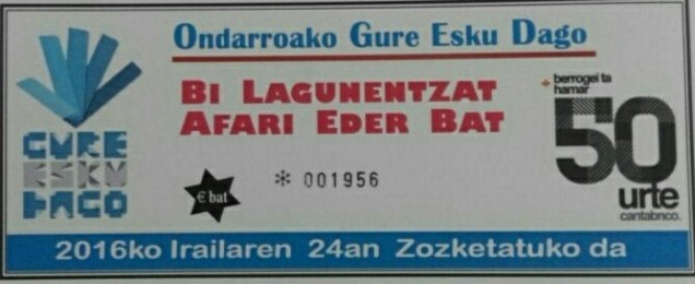 gure esku dagon zozketi 2016ko irailin