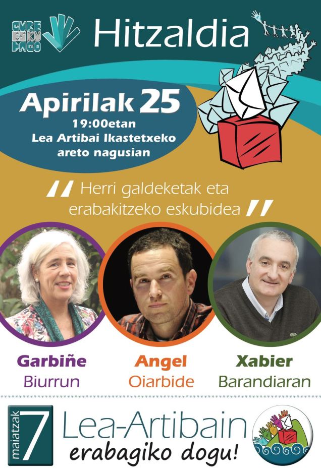 apirilak 25 hitzaldixe gure esku dagoku