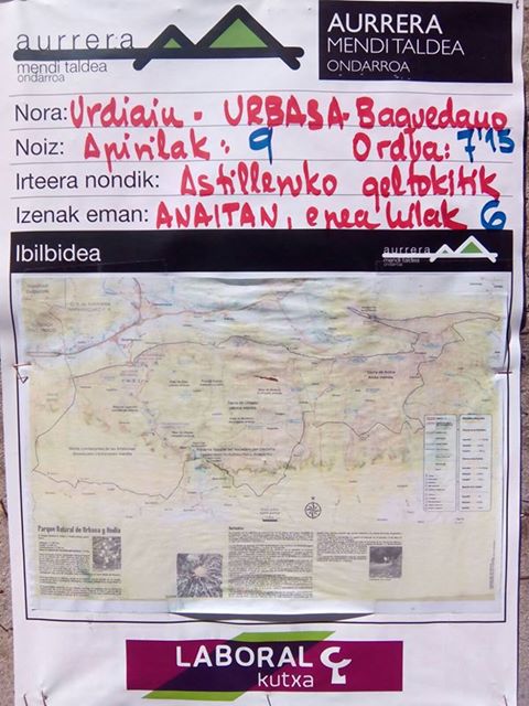 apirilak 9 URBASA mendi irteeri