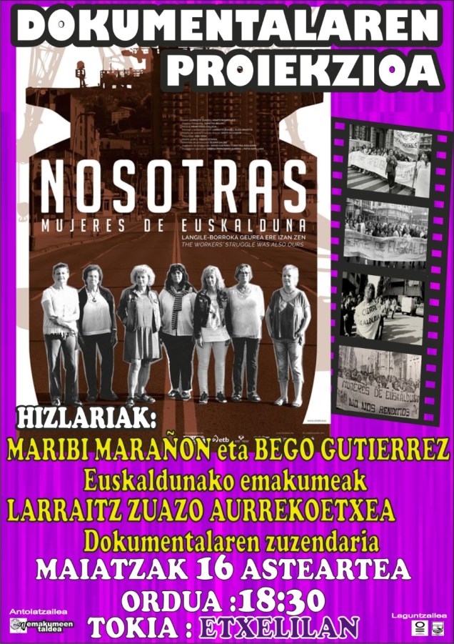 maiatzak 16 dokumentala NOSOTRAS Mujeres de EUSKALDUNA