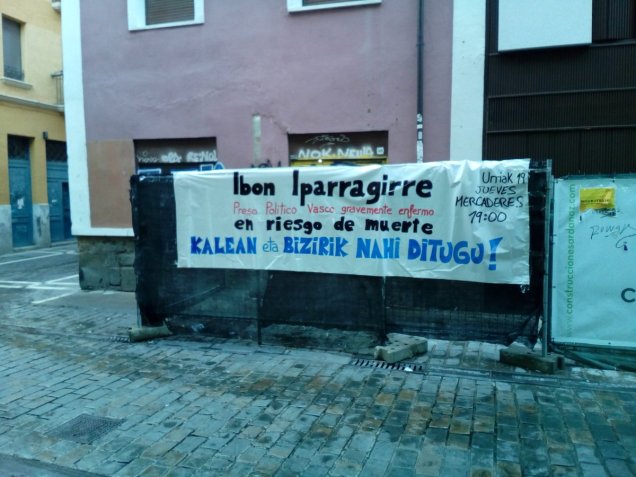 IRUÑAn pankarti IBONen alde 2017-10-19