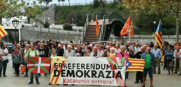 konzentrin irudixe Katalanan alde 2017-10-17