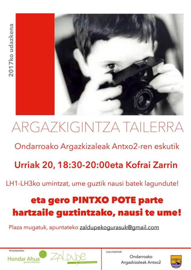 urriak 20 argazkigintza tallerra