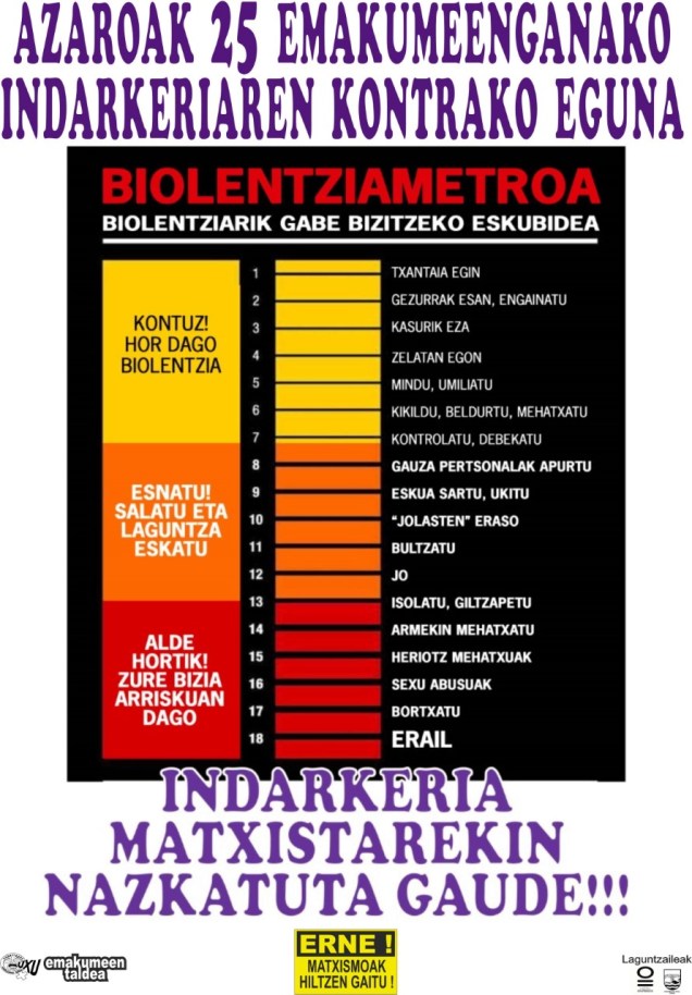 2017 azaroak 25 indarkexa matxistin kontra kartela