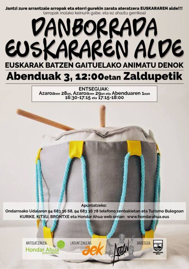 abendun 3 tanborradi euskerin alde