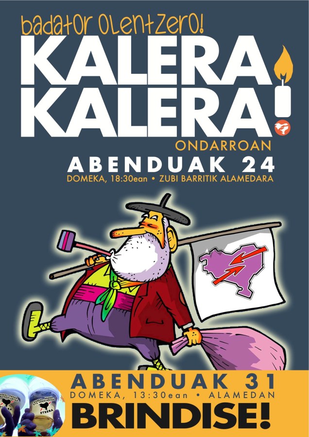 2017ko Abendun 24 olentzeroaz batea presuk etxea