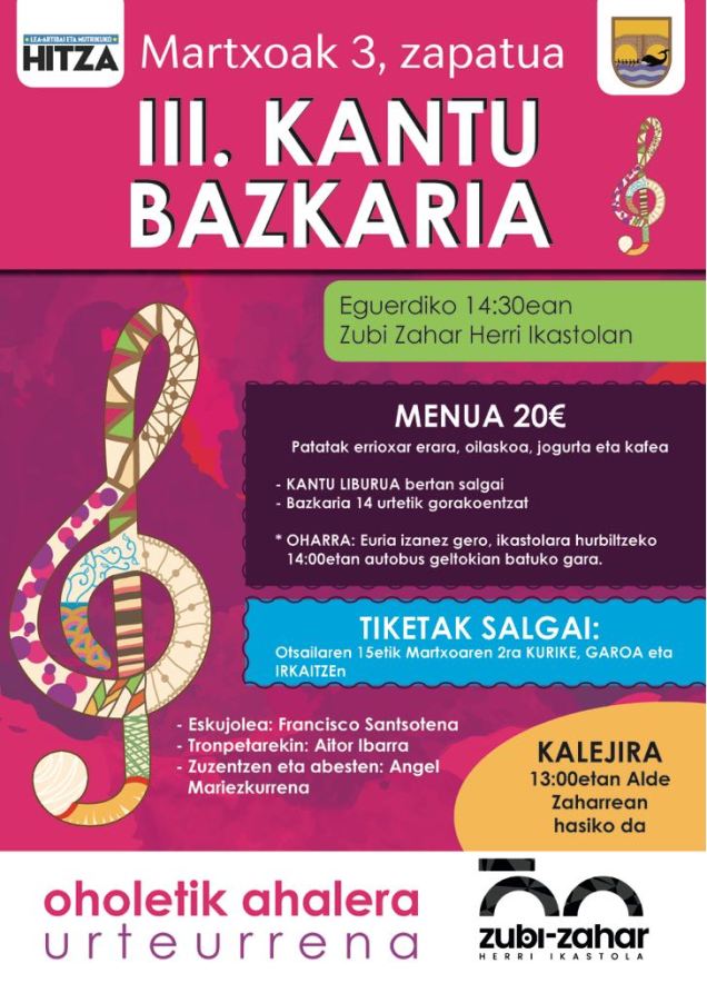 martxoak 3 kantu txapelketi