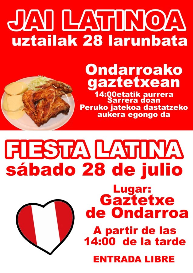 uztailak 28 jai latinu gaztetxin
