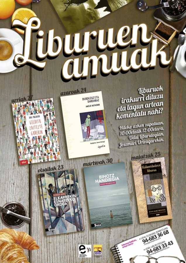 liburuen amuak irailak 28xan sartzeko