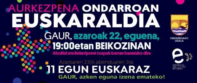 azaroak 22 aurkezpena EUSKARALDIku