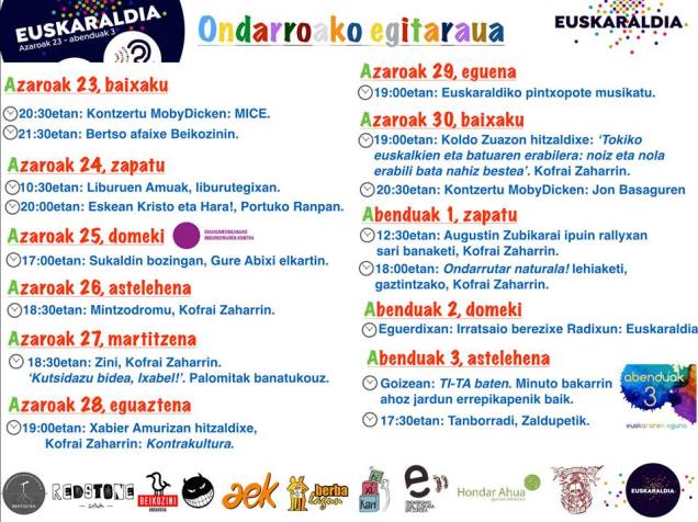 egitarau euskaraldiku