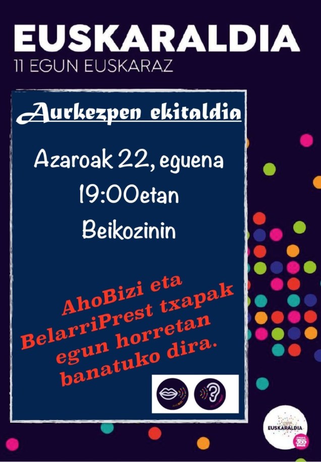 euskaraldixan aurkezpena 2018-11-22