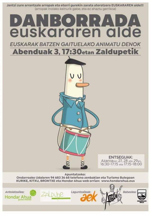 euskerin eguneko tanborradi 2018