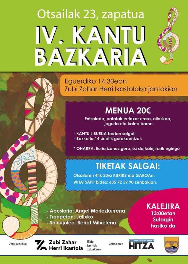 IV KANTU BAZKAXE zubi zahar