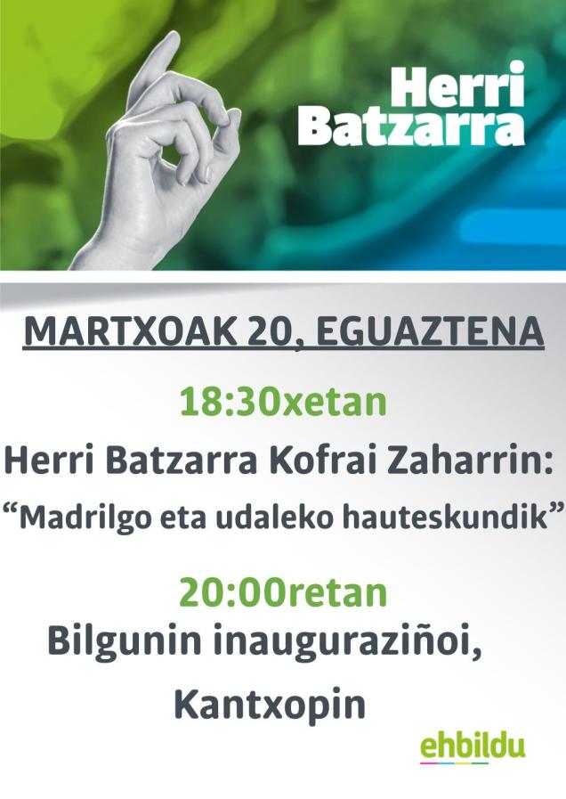 2019ko martxoak 20 EH Bilgune inauguraziñoi