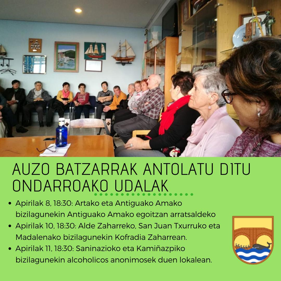 auzo batzarrak 2019ko apirilan