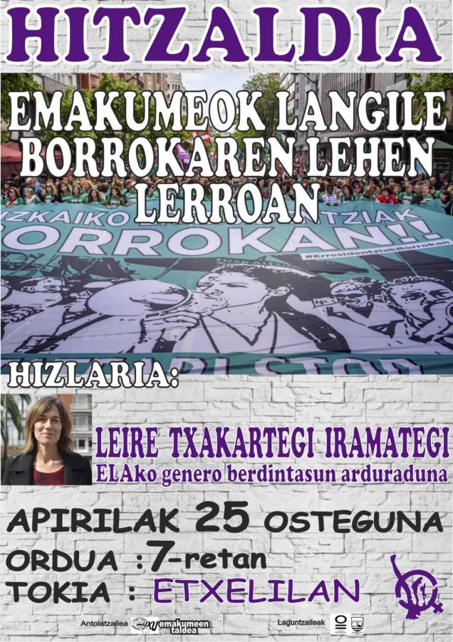 hitzaldixe etxelilan apirilan 25