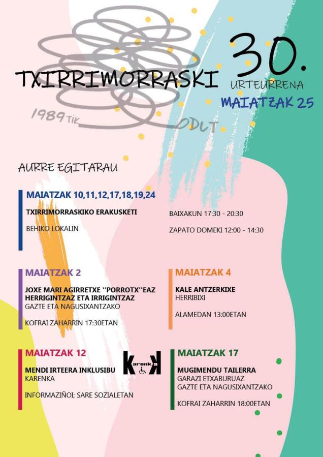 TXIRRIMORRASKI 30.URTIN EGITARAU