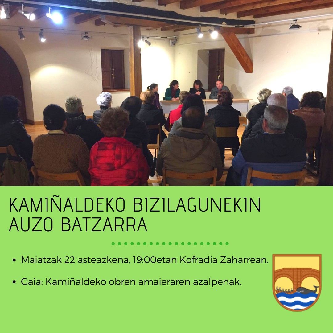 kamiñaldeko auzo batzarra 2019-05-22