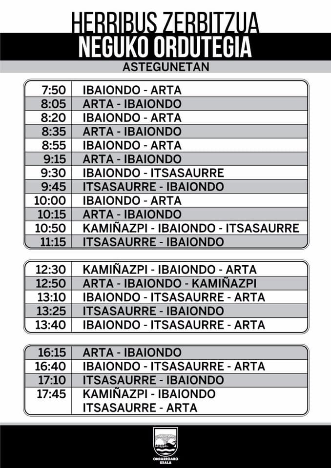 neguko ordutegixe
