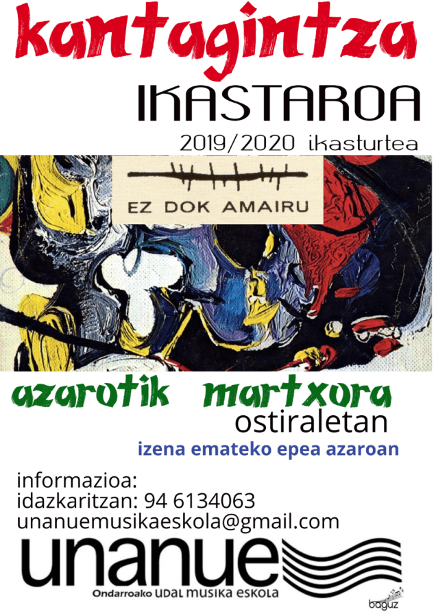 kantagintza ikastaru