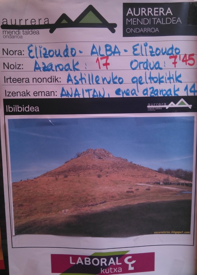 aurrera mendi irteeri