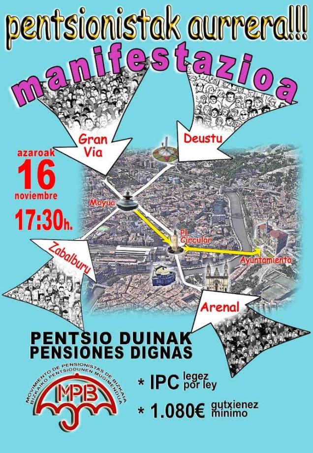 azaroak 16 manifi bilbon PENTSIONISTAK